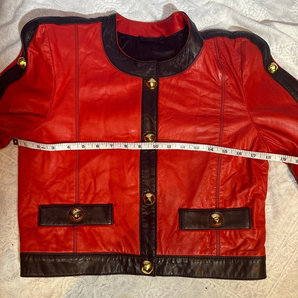 Escada leather jacket - Picture 13 of 16